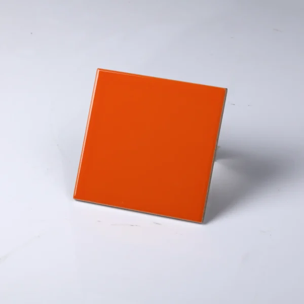 4x4 Glossy Orange Tiles Preview