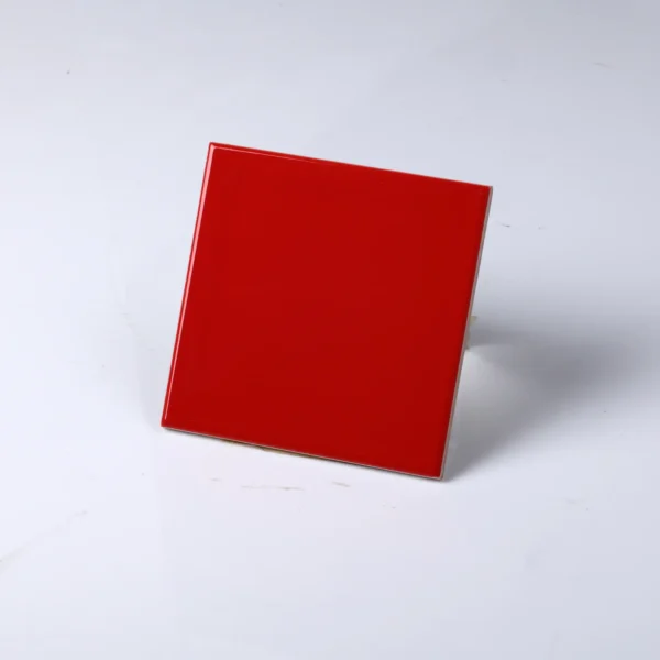 4x4 Glossy Red Tiles