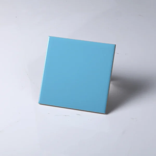 4x4 Glossy T Blue Tiles Preview