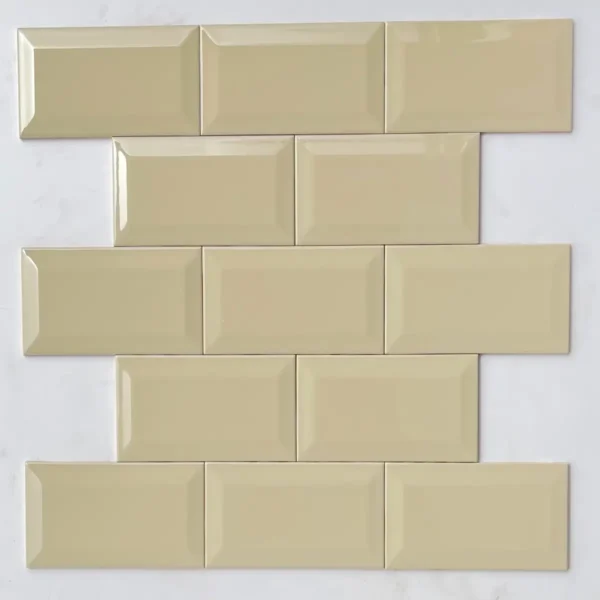 4x8 Glossy Sand Beveled Tiles